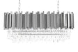 Lampă suspendată Imperial Long Silver 90 - oțel, cristalMobCenter