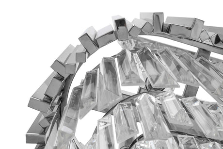 Lampă suspendată Imperial Long Silver 90 - oțel, cristalMobCenter