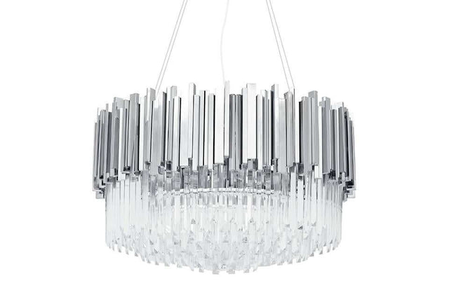 Lampă suspendată Imperial Silver 60 - oțel, cristalMobCenter