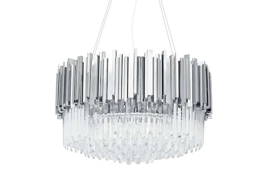 Lampă suspendată Imperial Silver 60 - oțel, cristalMobCenter
