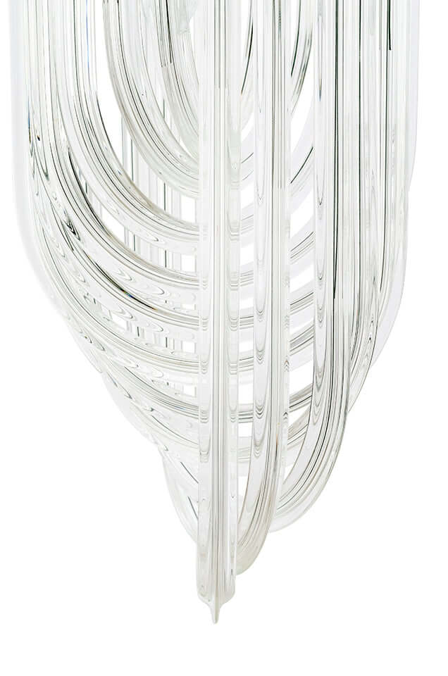 Lampă suspendată Murano L crom - sticlă, metalMobCenter