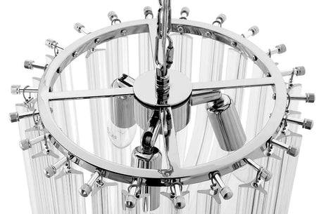 Lampă suspendată Murano L crom - sticlă, metalMobCenter