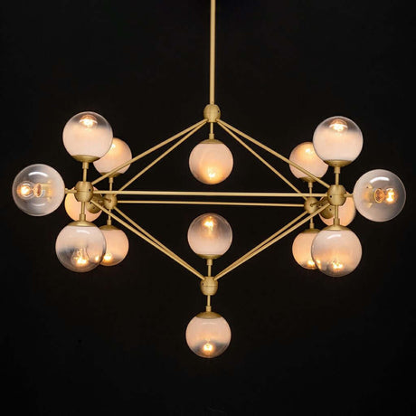 Lampă suspendată Planetario 15 Gold aur - abajururi matMobCenter