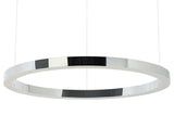 Lampă suspendată Ring 100 argint - Led, oțel lustruitMobCenter