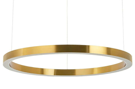 Lampă suspendată Ring 100 aur - Led, oțelMobCenter