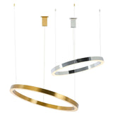 Lampă suspendată Ring 100 aur - Led, oțelMobCenter