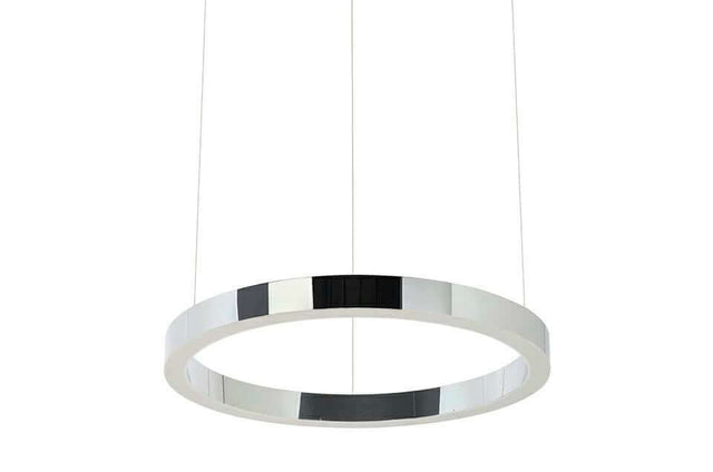 Lampă suspendată Ring 40 argint - Led, oțel lustruitMobCenter