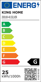 Lampă suspendată Ring 40 argint - Led, oțel lustruitMobCenter