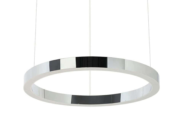 Lampă suspendată Ring 60 argint - Led, oțel lustruitMobCenter