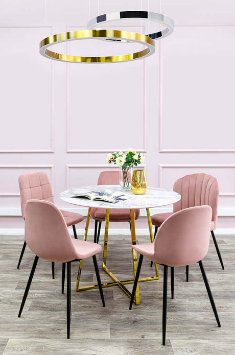 Lampă suspendată Ring 80 argint - Led, oțel lustruitMobCenter