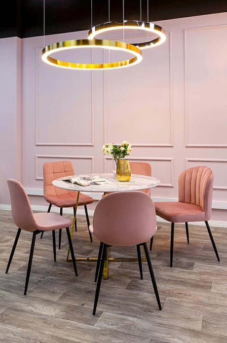 Lampă suspendată Ring 80 argint - Led, oțel lustruitMobCenter