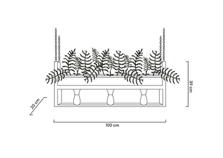 Lampă suspendată/florală Semira 100 Industrial.MobCenter