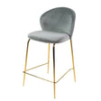 Lily scaun de bar confortabil de 65 cm, culoarea griMobCenter