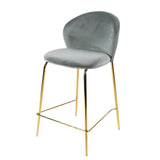 Lily scaun de bar confortabil de 65 cm, culoarea griMobCenter