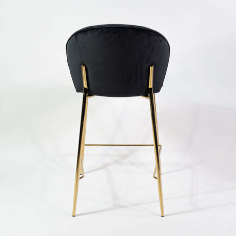 Lily scaun de bar confortabil de 65 cm, culoarea negruMobCenter