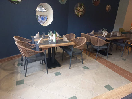 Lion scaun de terasa pentru exterior, culoare naturalMobCenter