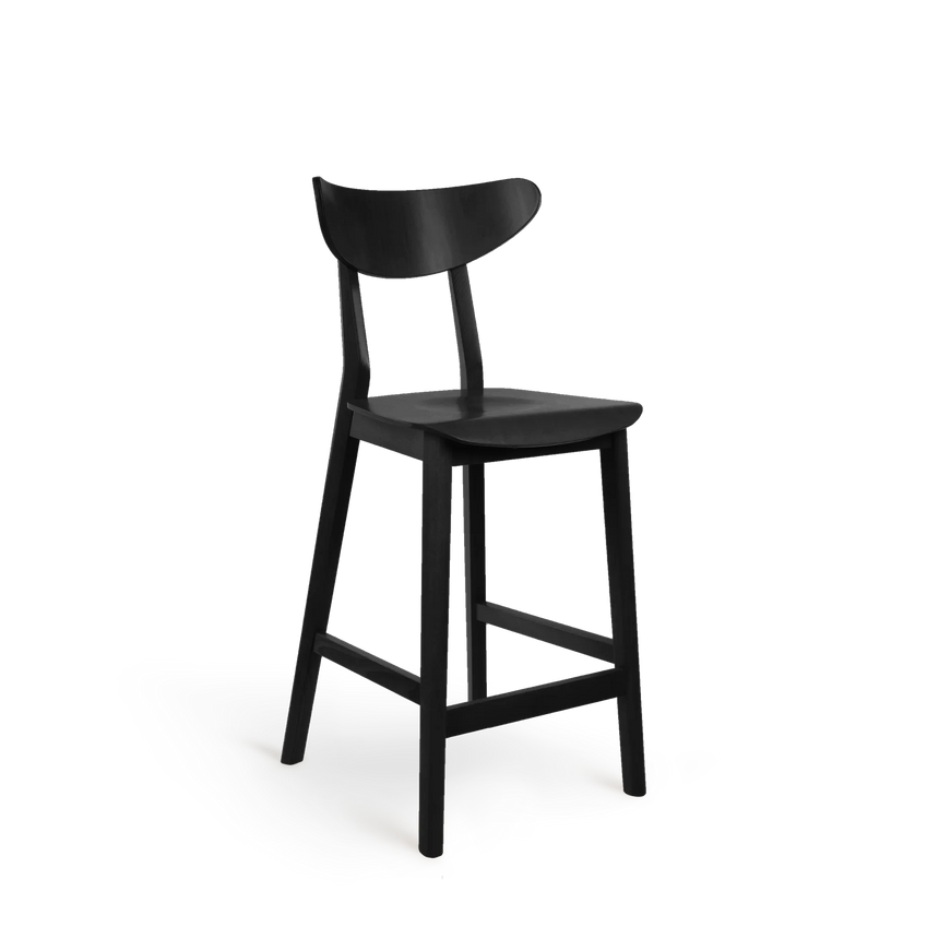 Scaun de bar Paged Lof H-4230 - lemn masiv, 68 cm