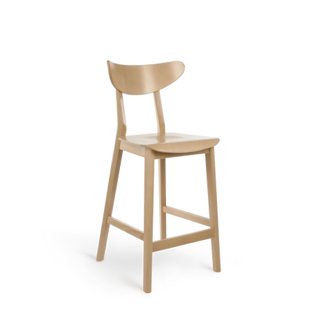 Scaun de bar Paged Lof H-4230 - lemn masiv, 68 cm