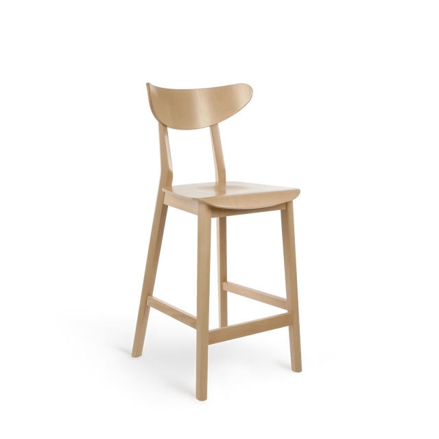 Scaun de bar Paged Lof H-4230 - lemn masiv, 68 cm