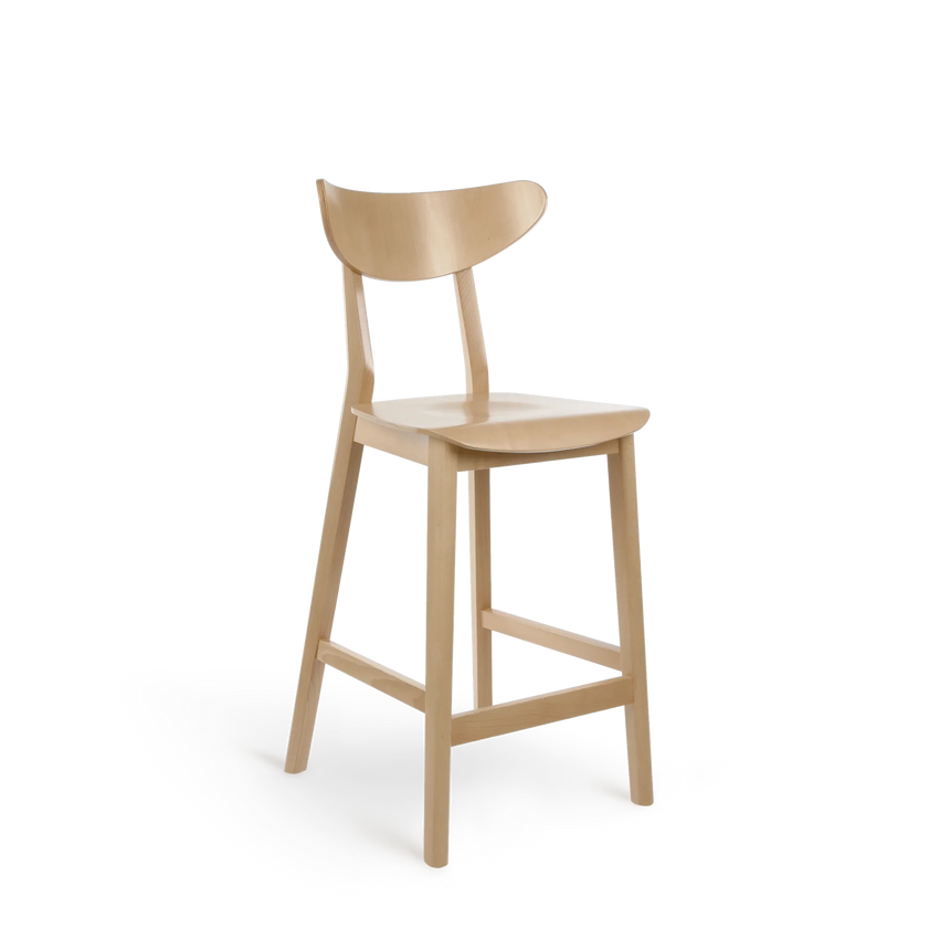 Scaun de bar Paged Lof H-4230 - lemn masiv, 68 cm