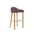 Scaun de bar Paged Lubi H-5005 complet tapițat, 76 cm
