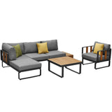 Magic Lounge - set mobilier de gradina si terasa, pentru 5 persoaneMobCenter