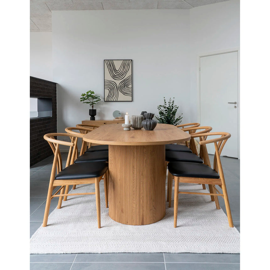 Masă de dining Boavista, 100x220 cm - culoare naturMobCenter