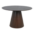 Masă de dining Bolton, ø120 cm - culoare maro închisMobCenter