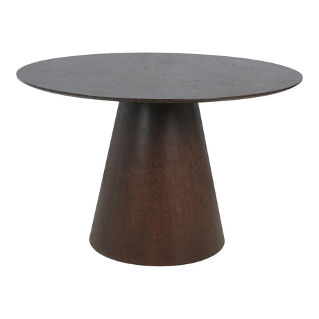 Masă de dining Bolton, ø120 cm - culoare maro închisMobCenter