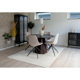 Masă de dining Bolton, ø120 cm - culoare maro închisMobCenter