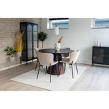 Masă de dining Bolton, ø120 cm - culoare maro închisMobCenter