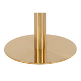 Masă de dining Bolzano, ø110 cm – cu picioare de culoare aurieMobCenter