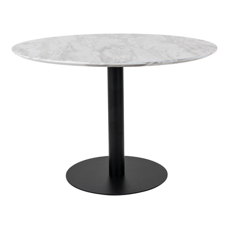 Masă de dining Bolzano, ø110 cm – cu picioare de culoare neagrăMobCenter