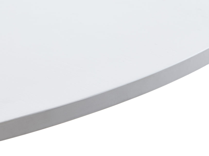 Masă de dining NOLA Ø120 cm, culoare stejar albMobCenter