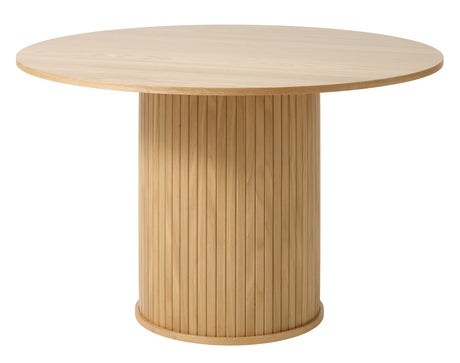 Masă de dining NOLA Ø120 cm, culoare stejar naturalMobCenter