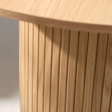 Masă de dining NOLA Ø120 cm, culoare stejar naturalMobCenter