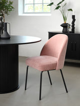 Masă de dining NOLA Ø120 cm, culoare stejar negruMobCenter
