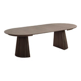 Masă de dining Osaka ø120 cm / 120–160-200-240 cm, culoare stejar afumatMobCenter