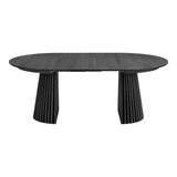 Masă de dining Osaka ø120 cm / 120–160-200 cm, culoare neagrăMobCenter