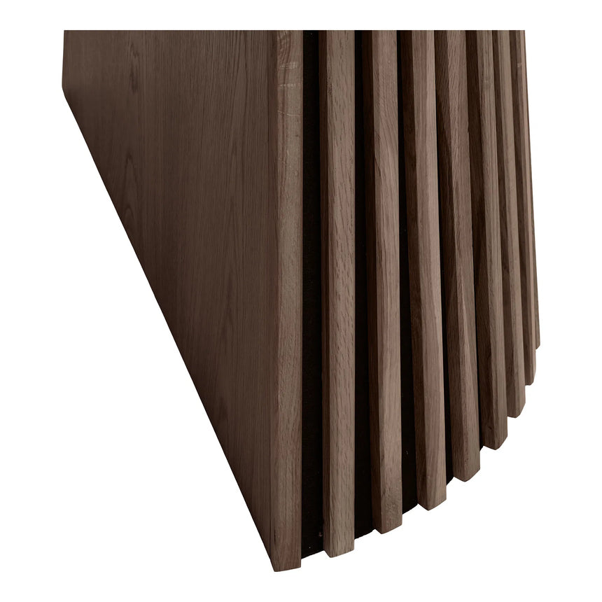 Masă de dining Osaka ø120 cm / 120–160-200 cm, culoare stejar afumatMobCenter