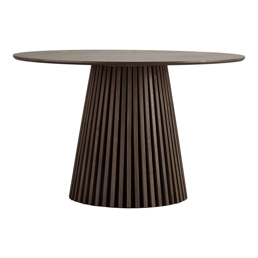 Masă de dining Osaka, ø120 cm - culoare stejar afumatMobCenter