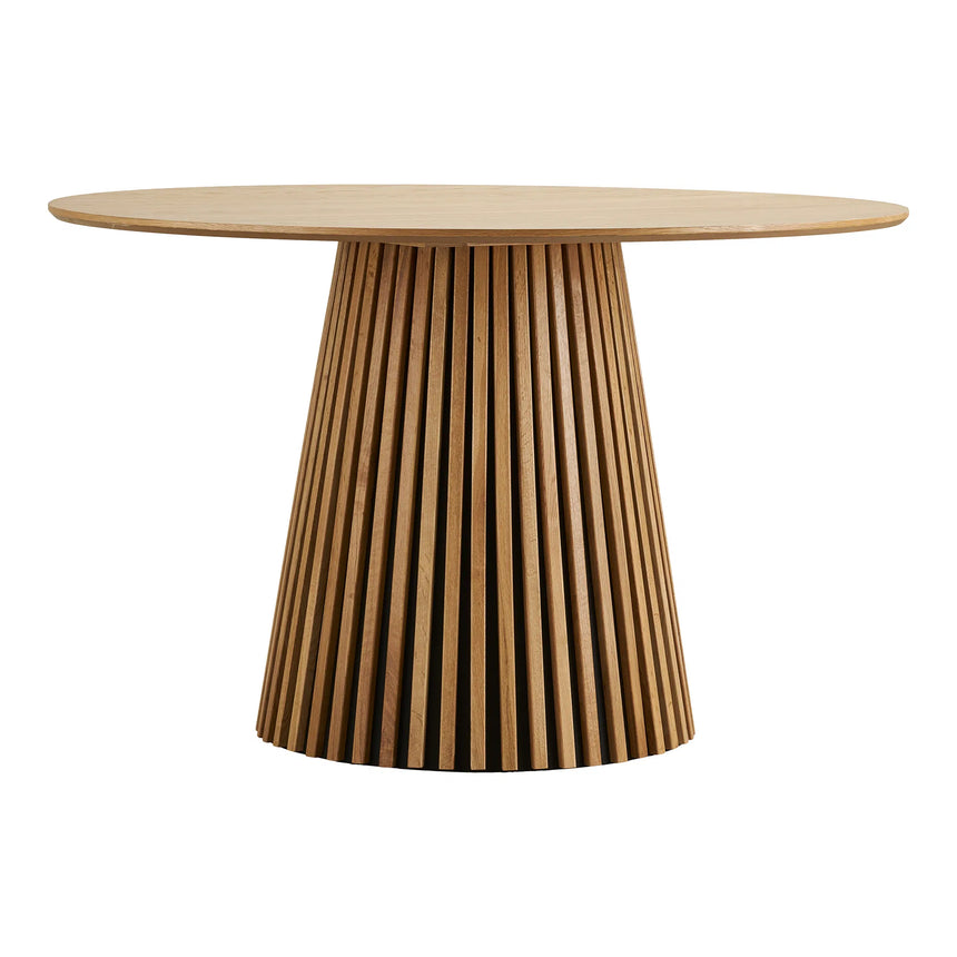 Masă de dining Osaka, ø120 cm - culoare stejar naturMobCenter