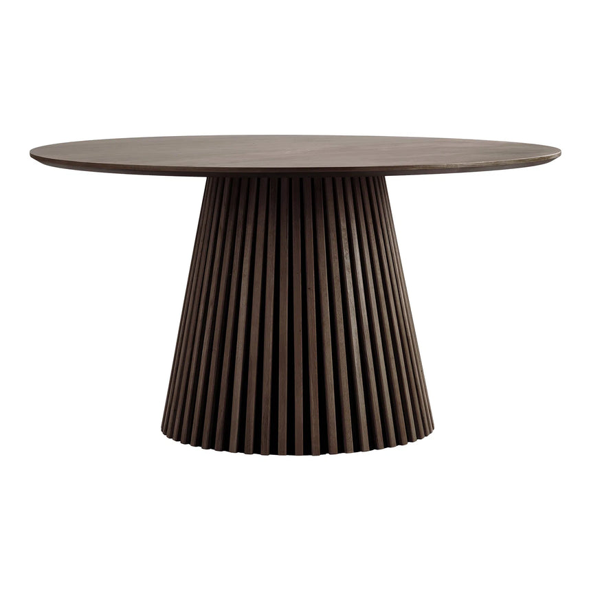 Masă de dining Osaka, ø140 cm - culoare stejar afumatMobCenter