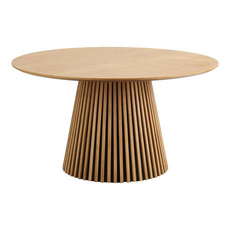 Masă de dining Osaka, ø140 cm - culoare stejar naturMobCenter