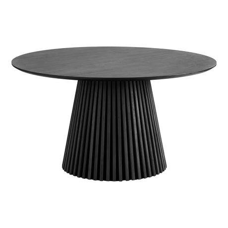 Masă de dining Osaka, ø140 cm - culoare stejar negruMobCenter