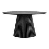 Masă de dining Osaka, ø140 cm - culoare stejar negruMobCenter