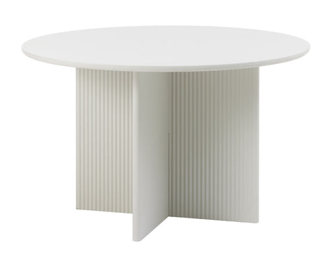 Masă de dining PALMA Ø110 cm, culoare greigeMobCenter