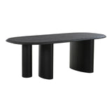 Masă de dining Tirano, 100x220 cm - culoare negruMobCenter