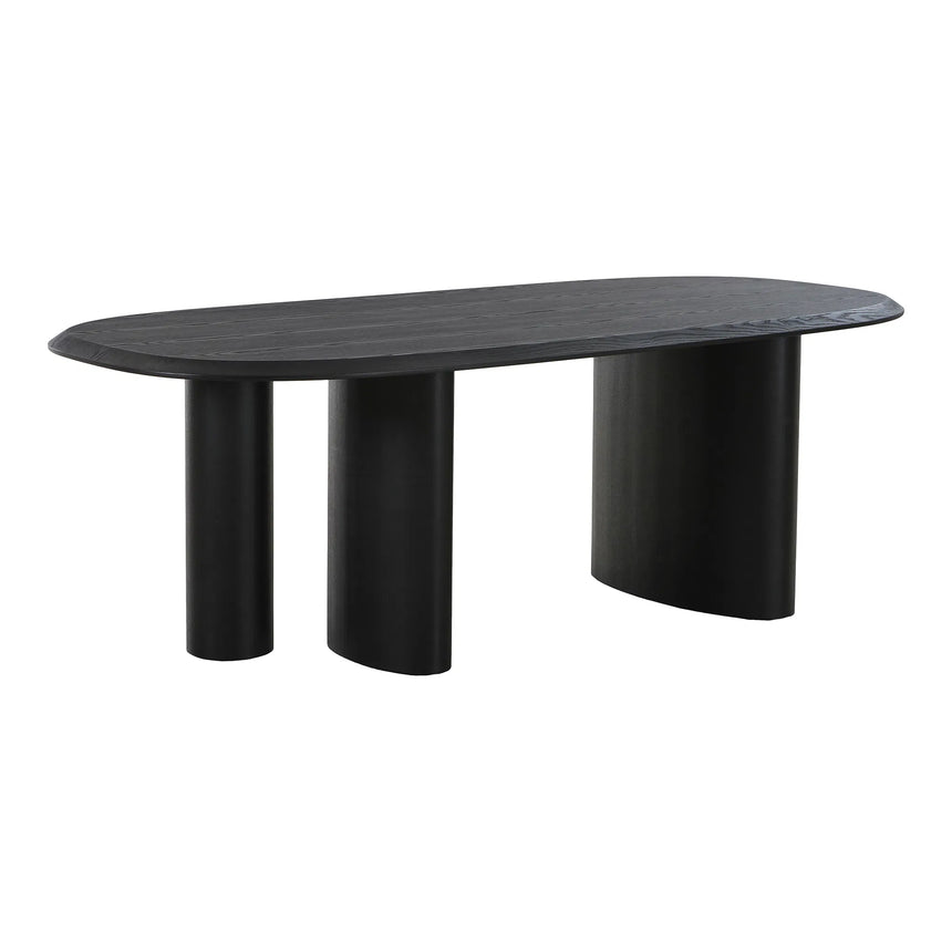 Masă de dining Tirano, 100x220 cm - culoare negruMobCenter