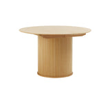 Masă de dining extensibilă NOLA Ø120-167 cm - Stejar naturalMobCenter